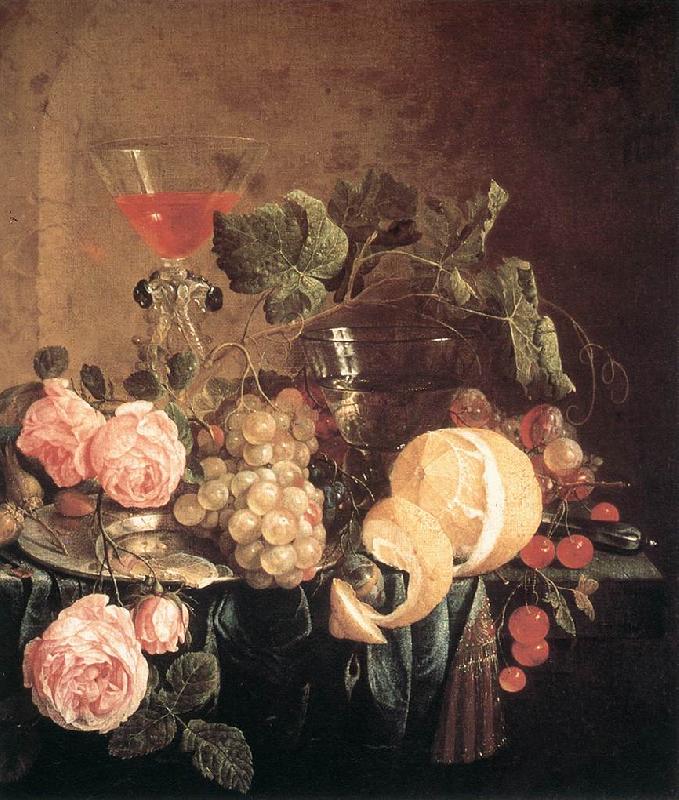 HEEM, Jan Davidsz. de Still-Life with Flowers and Fruit swg oil painting image